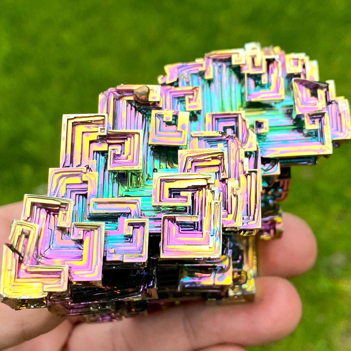 13.7 Ounce / 389 Gram Rainbow Bismuth Crystal - C46