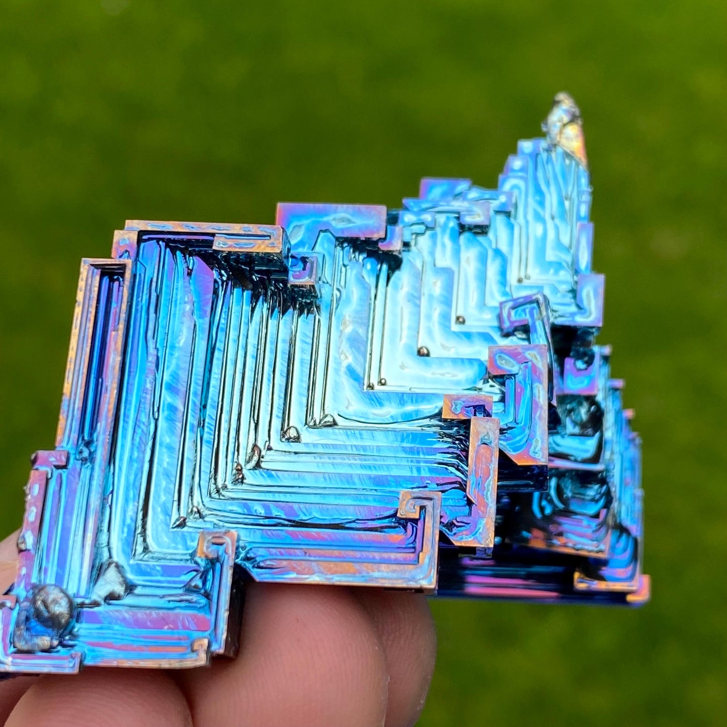 5.7 Ounce / 162 Gram Blue Bismuth Crystal - A43
