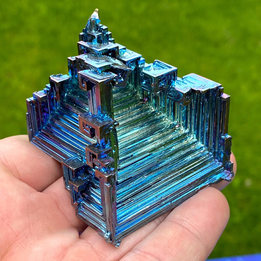 5.7 Ounce / 162 Gram Blue Bismuth Crystal - A43