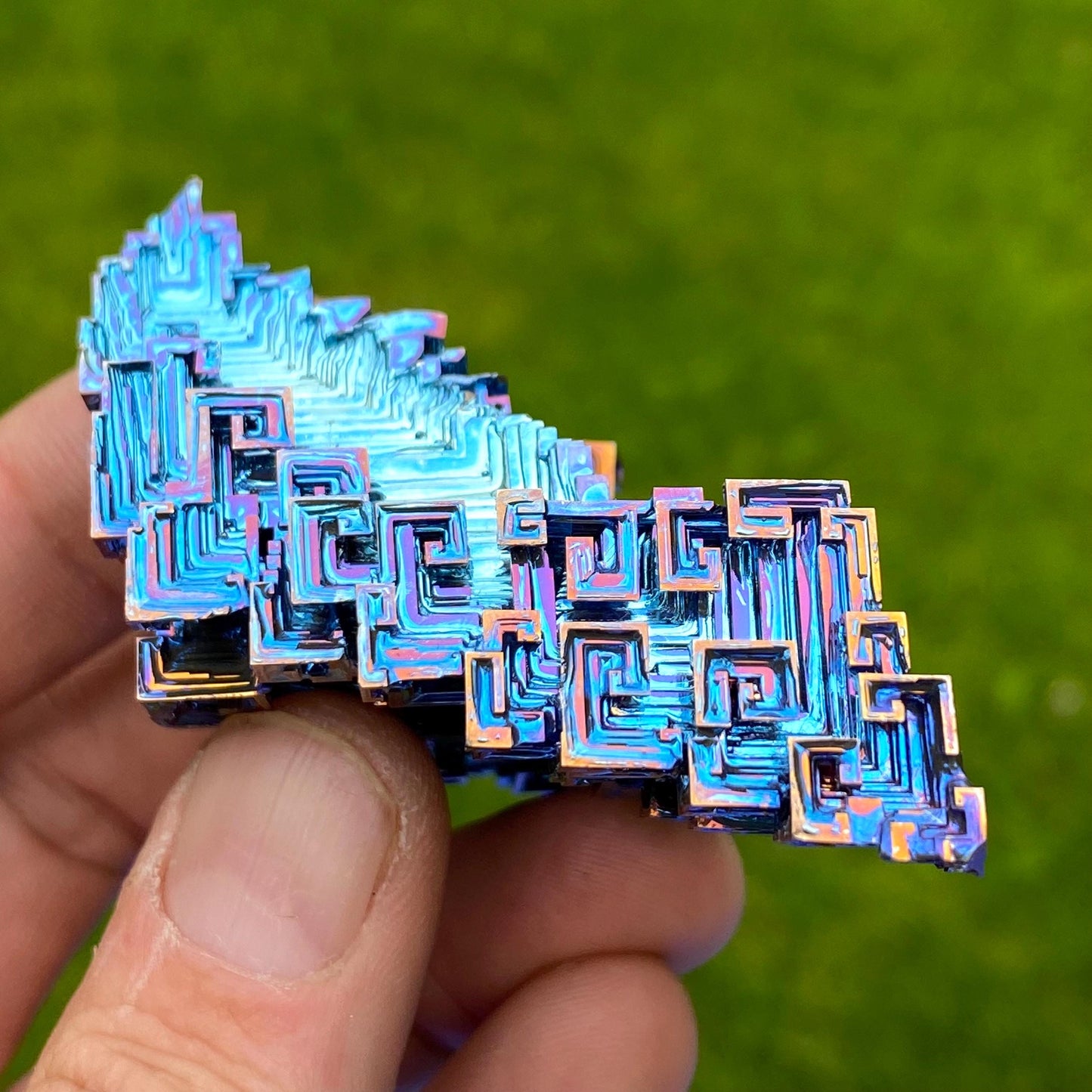 4.8 Ounce / 135 Gram Blue Bismuth Crystal - A46