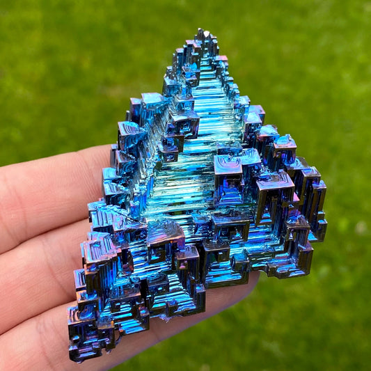 4.8 Ounce / 135 Gram Blue Bismuth Crystal - A46