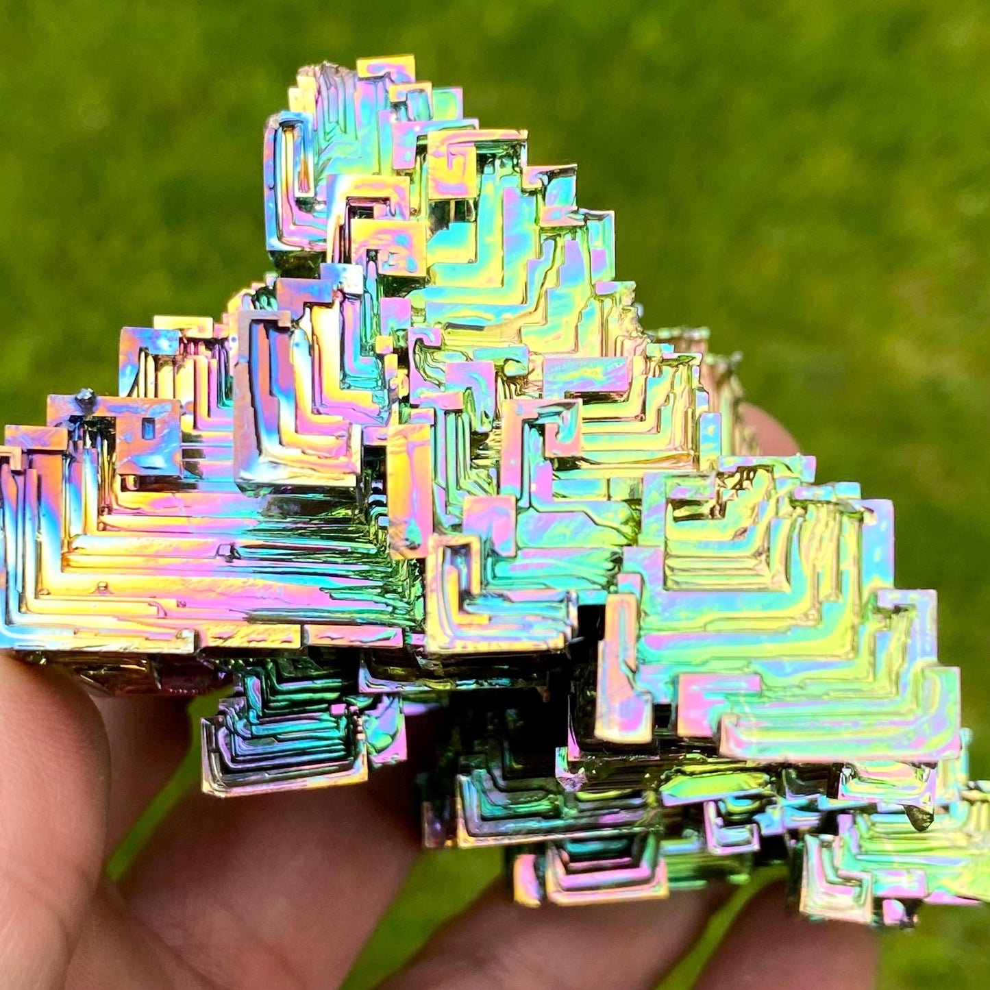 11.8 Ounce / 333 Gram Rainbow Bismuth Crystal - C48