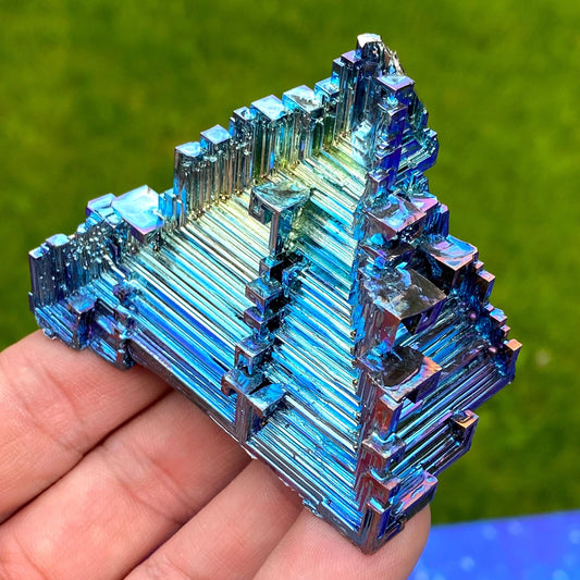 4.8 Ounce / 135 Gram Blue Bismuth Crystal - A49