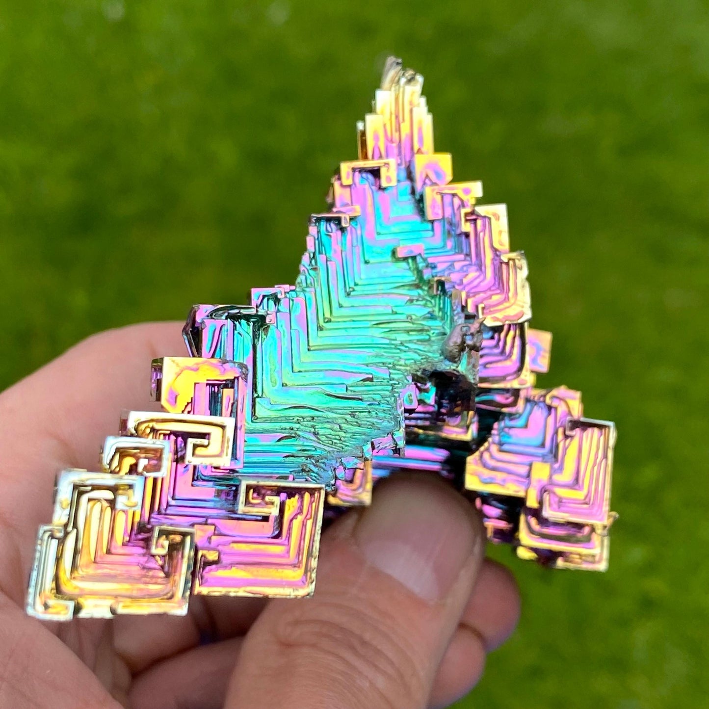 7.1 Ounce / 201 Gram Rainbow Bismuth Crystal - B64
