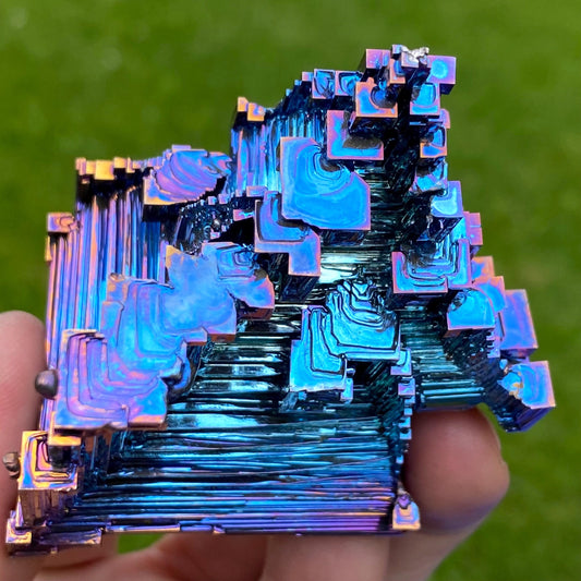 6.7 Ounce / 190 Gram Blue Bismuth Crystal - B65