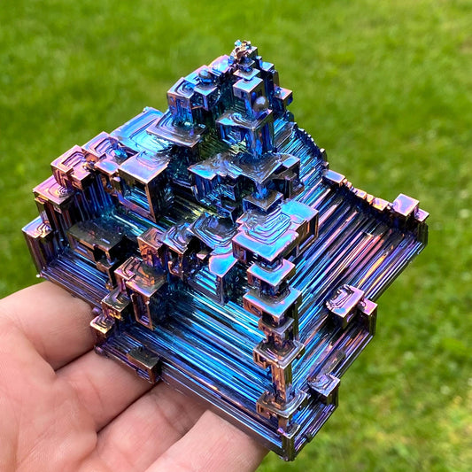 14 Ounce / 395 Gram Blue Bismuth Crystal - C51